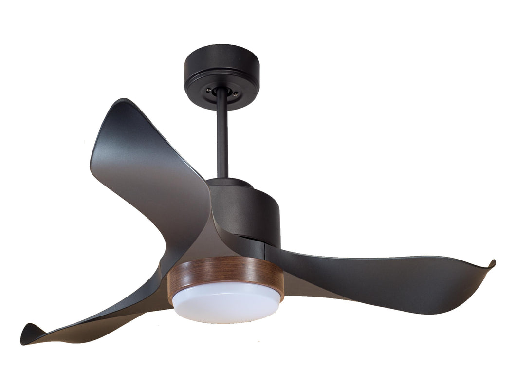 Ventilador de techo Reversible Termostato Wifi Motor DC Techos Inclinados Mando a Distancia Luz tres tonos Adaptador 2/3 Aspas Hypersilence Memoria