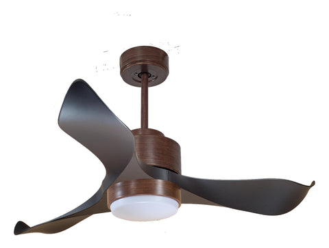 Ventilador de techo Reversible Termostato Wifi Motor DC Techos Inclinados Mando a Distancia Luz tres tonos Adaptador 2/3 Aspas Hypersilence Memoria