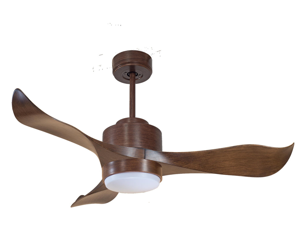 Ventilador de techo Reversible Termostato Wifi Motor DC Techos Inclinados Mando a Distancia Luz tres tonos Adaptador 2/3 Aspas Hypersilence Memoria