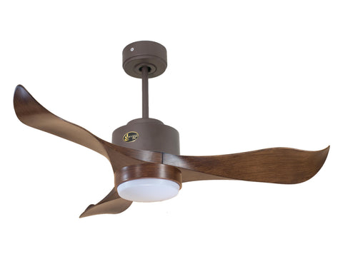 Ventilador de techo Reversible Termostato Wifi Motor DC Techos Inclinados Mando a Distancia Luz tres tonos Adaptador 2/3 Aspas Hypersilence Memoria
