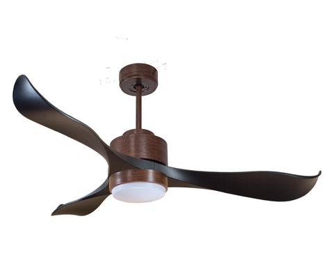 Ventilador de techo Reversible Termostato Wifi Motor DC Techos Inclinados Mando a Distancia Luz tres tonos Adaptador 2/3 Aspas Hypersilence Memoria