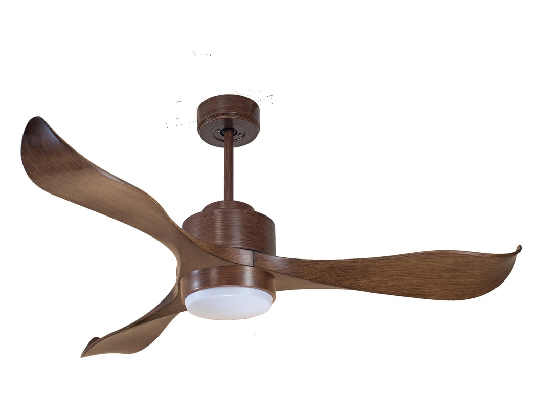 Ventilador de techo Reversible Termostato Wifi Motor DC Techos Inclinados Mando a Distancia Luz tres tonos Adaptador 2/3 Aspas Hypersilence Memoria