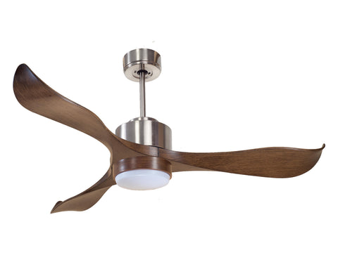 Ventilador de techo Reversible Termostato Wifi Motor DC Techos Inclinados Mando a Distancia Luz tres tonos Adaptador 2/3 Aspas Hypersilence Memoria