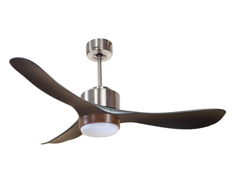 Ventilador de techo Reversible Termostato Wifi Motor DC Techos Inclinados Mando a Distancia Luz tres tonos Hypersilence Memoria