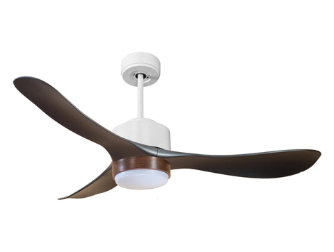 Ventilador de techo Reversible Termostato Wifi Motor DC Techos Inclinados Mando a Distancia Luz tres tonos Hypersilence Memoria