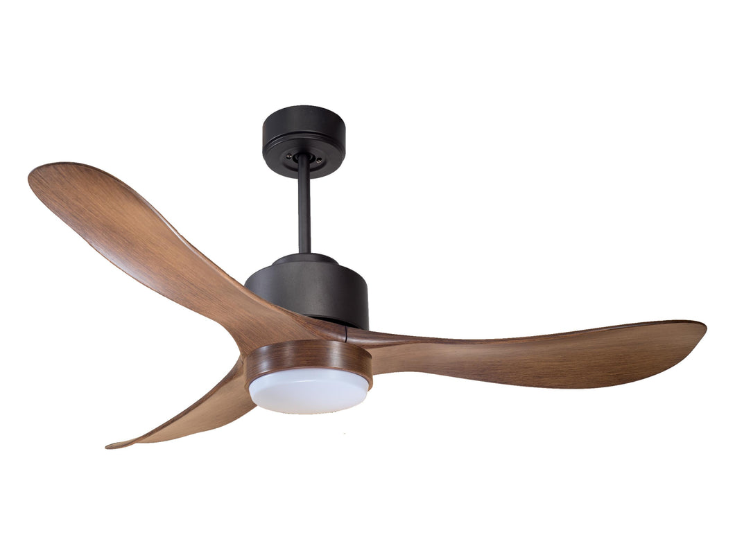 Ventilador de techo Reversible Termostato Wifi Motor DC Techos Inclinados Mando a Distancia Luz tres tonos Hypersilence Memoria