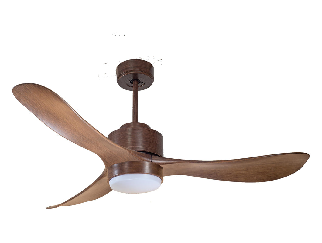 Ventilador de techo Reversible Termostato Wifi Motor DC Techos Inclinados Mando a Distancia Luz tres tonos Hypersilence Memoria