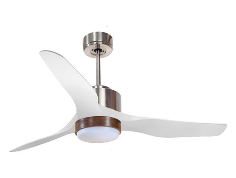 Ventilador de techo Reversible Termostato Wifi Motor DC Techos Inclinados Mando a Distancia Luz tres tonos Adaptador 2/3 Aspas Hypersilence Memoria