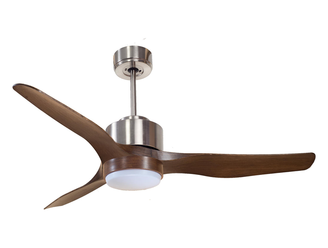 Ventilador de techo Reversible Termostato Wifi Motor DC Techos Inclinados Mando a Distancia Luz tres tonos Adaptador 2/3 Aspas Hypersilence Memoria