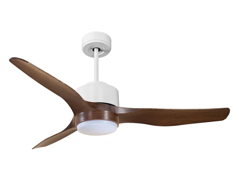 Ventilador de techo Reversible Termostato Wifi Motor DC Techos Inclinados Mando a Distancia Luz tres tonos Adaptador 2/3 Aspas Hypersilence Memoria