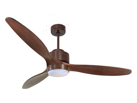 Ventilador de techo Reversible Termostato Wifi Motor DC Techos Inclinados Mando a Distancia Luz tres tonos Hypersilence Memoria
