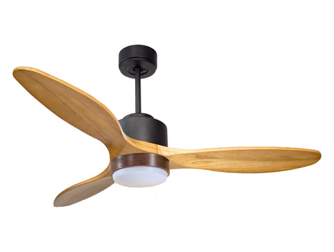 Ventilador de techo Reversible Termostato Wifi Motor DC Techos Inclinados Mando a Distancia Luz tres tonos Hypersilence Memoria