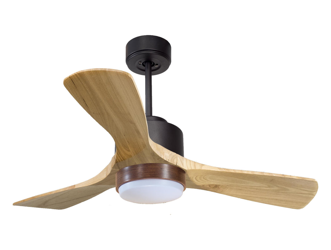 Ventilador de techo Reversible Termostato Wifi Motor DC Techos Inclinados Mando a Distancia Luz tres tonos Hypersilence Memoria