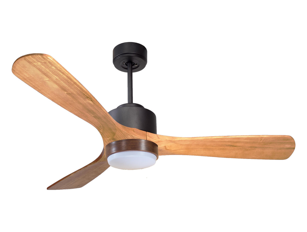 Ventilador de techo Reversible Termostato Wifi Motor DC Techos Inclinados Mando a Distancia Luz tres tonos Hypersilence Memoria