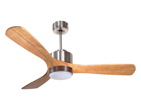 Ventilador de techo Reversible Termostato Wifi Motor DC Techos Inclinados Mando a Distancia Luz tres tonos Hypersilence Memoria