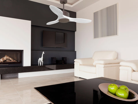 Ventilador de techo Reversible Termostato Wifi Motor DC Techos Inclinados Mando a Distancia Hypersilence Memoria