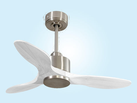Ventilador de techo Reversible Termostato Wifi Motor DC Techos Inclinados Mando a Distancia Hypersilence Memoria