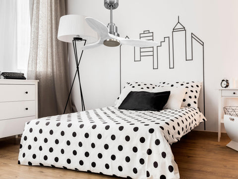 Ventilador de techo Modo Invierno/Verano Termostato Wifi Motor DC Techos Inclinados Mando a Distancia Hypersilence Memoria