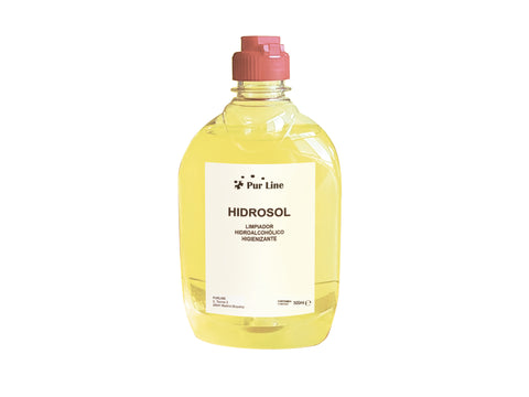 Limpiador hidroalcohólico higienizante multiusos. Botella de 500ml con pulverizador