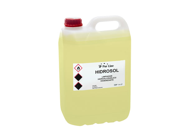 Limpiador hidroalcohólico  higienizante multiusos con pulverizador, garrafa de 5L_1