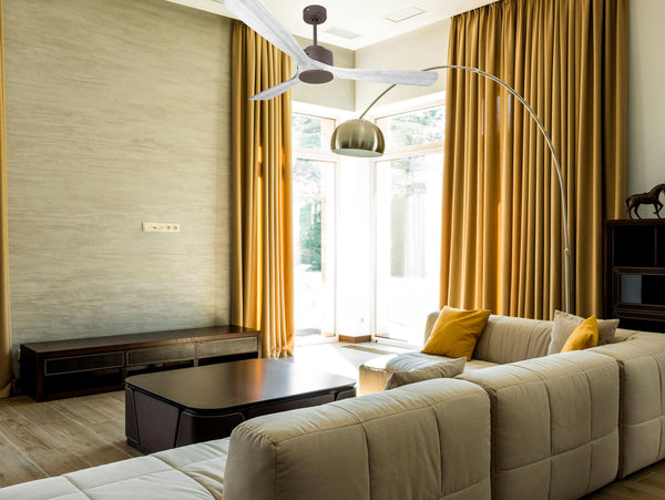 Ventilador de techo Reversible Termostato Wifi Motor DC Techos Inclinados Mando a Distancia Hypersilence Memoria