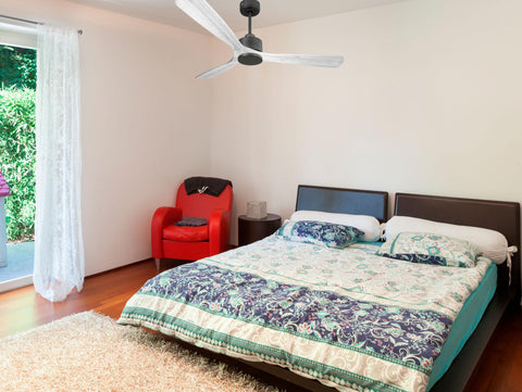 Ventilador de techo Reversible Termostato Wifi Motor DC Techos Inclinados Mando a Distancia Hypersilence Memoria