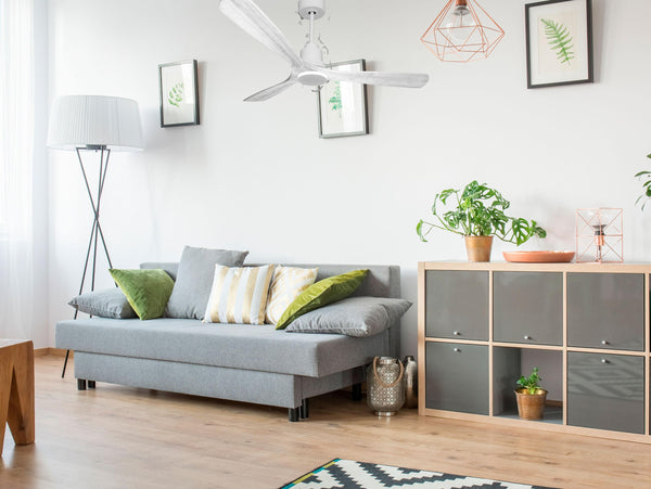 Ventilador de techo Modo Invierno/Verano Termostato Wifi Motor DC Techos Inclinados Mando a Distancia Hypersilence Memoria