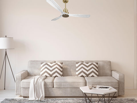 Ventilador de techo Modo Invierno/Verano Termostato Wifi Motor DC Techos Inclinados Mando a Distancia Hypersilence Memoria