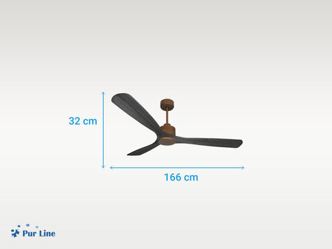 Ventilador de techo Reversible Termostato Wifi Motor DC Techos Inclinados Mando a Distancia Hypersilence Memoria 3