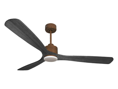 Ventilador de techo Reversible Termostato Dimable Wifi Motor DC Techos Inclinados Mando a Distancia Luz tres tonos Hypersilence Memoria 1