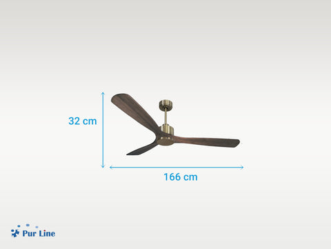 Ventilador de techo Reversible Termostato Wifi Motor DC Techos Inclinados Mando a Distancia Memoria 4