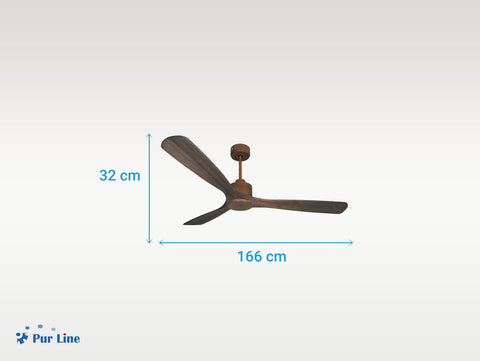 Ventilador de techo Reversible Termostato Wifi Motor DC Techos Inclinados Mando a Distancia Memoria 5