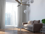 Ventilador de techo Reversible Termostato Dimable Wifi Motor DC Techos Inclinados Mando a Distancia Luz tres tonos Memoria 7