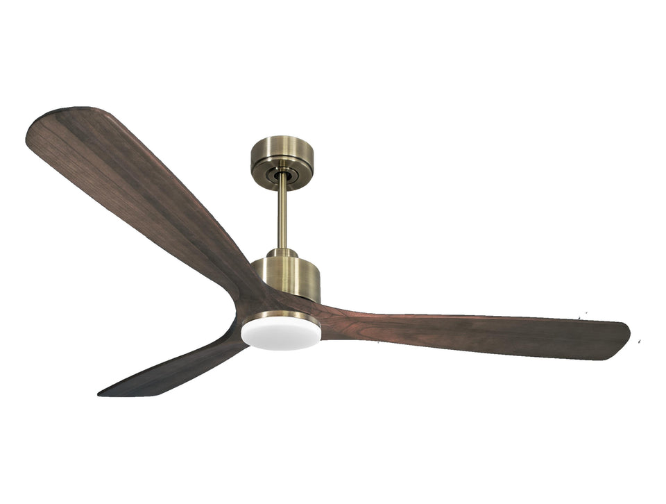 Ventilador de techo Reversible Termostato Dimable Wifi Motor DC Techos Inclinados Mando a Distancia Luz tres tonos Memoria 1
