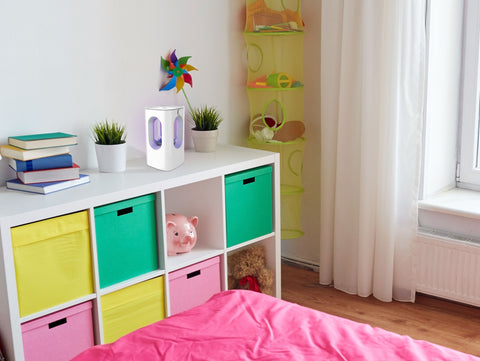 Mata insectos de sobremesa de 10W con luz ultravioleta y ventilador de absorción para superficies de 50m2_2