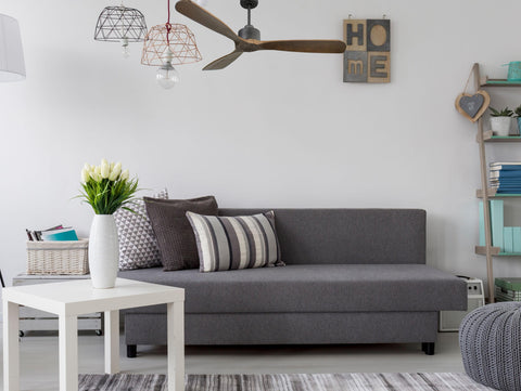 Ventilador de techo Reversible Termostato Wifi Motor DC Techos Inclinados Mando a Distancia Hypersilence Memoria FullWood 6