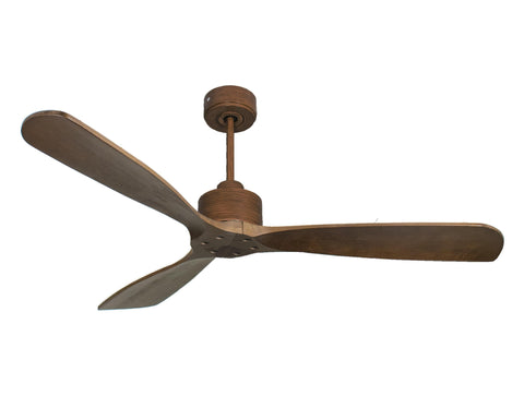 Ventilador de techo Reversible Termostato Wifi Motor DC Techos Inclinados Mando a Distancia Hypersilence Memoria FullWood 1