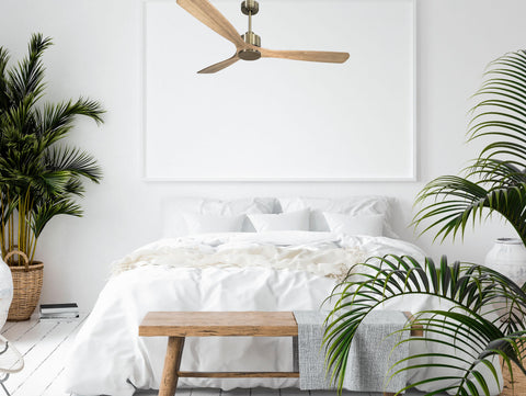 Ventilador de techo Reversible Termostato Wifi Motor DC Techos Inclinados Mando a Distancia Hypersilence Memoria 4