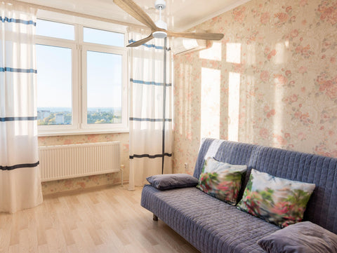 Ventilador de techo Reversible Termostato Wifi Motor DC Techos Inclinados Mando a Distancia Hypersilence Memoria 7