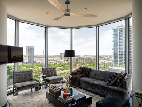 Ventilador de techo Reversible Termostato Wifi Motor DC Techos Inclinados Mando a Distancia Hypersilence Memoria 5