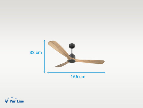 Ventilador de techo Reversible Termostato Wifi Motor DC Techos Inclinados Mando a Distancia Hypersilence Memoria 6