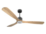Ventilador de techo Reversible Termostato Dimable Wifi Motor DC Techos Inclinados Mando a Distancia Luz tres tonos Hypersilence Memoria 1