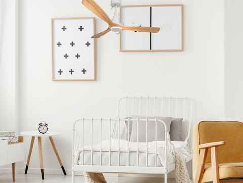 Ventilador de techo Reversible Termostato Wifi Motor DC Techos Inclinados Mando a Distancia Hypersilence Memoria 2