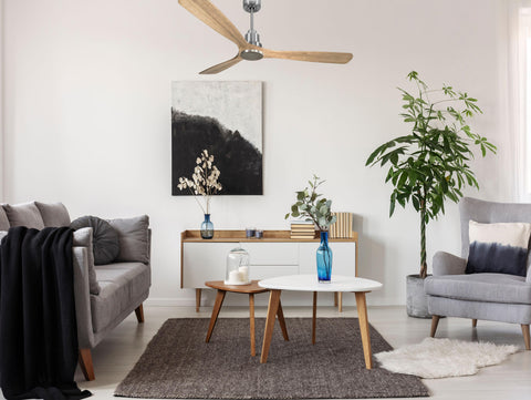 Ventilador de techo Reversible Termostato Wifi Motor DC Techos Inclinados Mando a Distancia Hypersilence Memoria 4