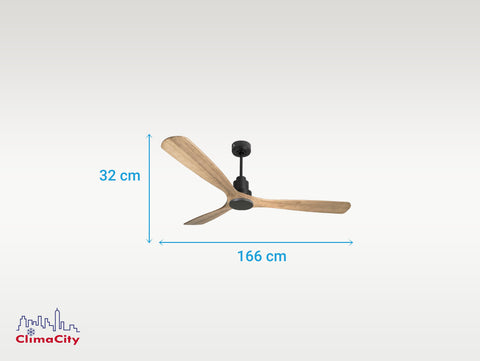Ventilador de techo Reversible Termostato Wifi Motor DC Techos Inclinados Mando a Distancia Hypersilence Memoria 6