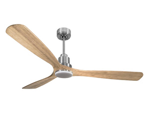 Ventilador de techo Reversible Termostato Dimable Wifi Motor DC Techos Inclinados Mando a Distancia Luz tres tonos Hypersilence Memoria 1