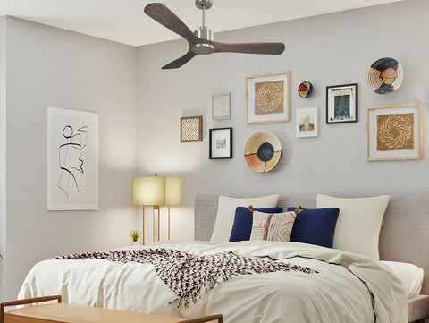 Ventilador de techo Reversible Termostato Wifi Motor DC Techos Inclinados Mando a Distancia Hypersilence Memoria 5