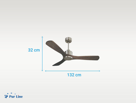 Ventilador de techo Reversible Termostato Wifi Motor DC Techos Inclinados Mando a Distancia Hypersilence Memoria 6