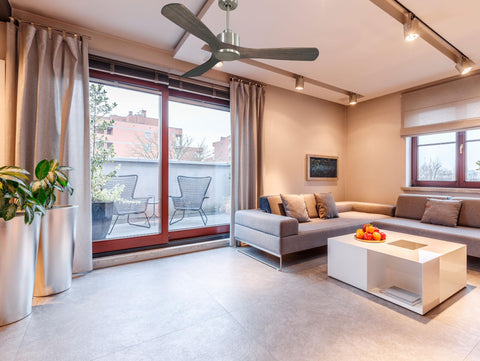 Ventilador de techo Reversible Termostato Wifi Motor DC Techos Inclinados Mando a Distancia Hypersilence Memoria 7