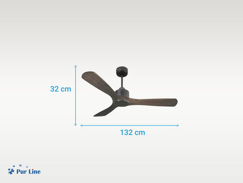 Ventilador de techo Reversible Termostato Wifi Motor DC Techos Inclinados Mando a Distancia Hypersilence Memoria 6